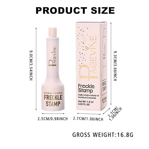 2025 Upgraded Faux Freckle Stamp Pen,Fake Freckles Stamp Waterproof,Natural Sun-Kissed Looking Freckle Maker with Quick Dry 5-Point Precision Stamp Head,Long Lasting Freckles Makeup Pen,#2 Medium. thumbnail 9