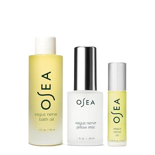 OSEA Vagus Nerve Travel Set, 3-Piece Wellness Spa Gift, Aromatherapy | Essential Oil • Bath Oil • Pillow Mist • Chamomile, Lavender + Juniper Berry • Unwind & Prep for Sleep • Gift-Ready Spa Set thumbnail 2