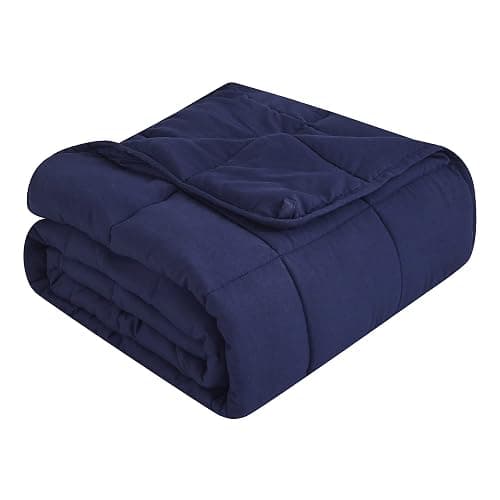 Topcee Weighted Blanket for Adults (20 lbs, 48" x 72") Twin Size Soft Cooling Heavy Blanket Sleeping, Apply to 130-160 lbs Body, Thick Breathable Blanket with Glass Bead, Easy Care - Image 1