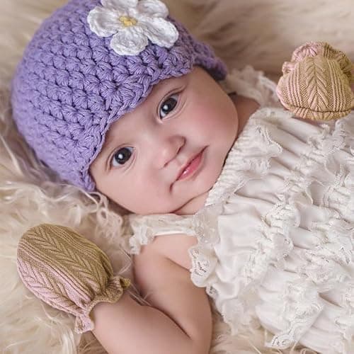 AQOKKA Newborn Baby Mittens No Scratch Cotton Elastic Wrist Gloves Infant Toddler Mittens for Baby Boy Girl 0-6 Months thumbnail 6