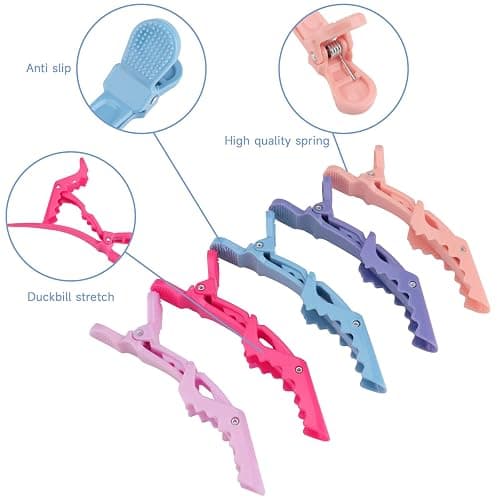 OBSCYON Plastic Non Slip Hair Clips for Women, Professional Alligator Hair Clips, Hair Styling Clips Sectioning Clips of Hair Salon (10PCS Macaroon) thumbnail 3