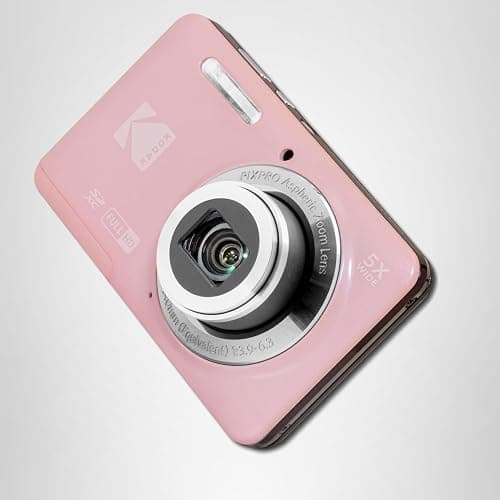 Kodak PixPro Friendly Zoom FZ55 16MP 1080p Full HD Camera (Pastel Pink) | 5X Optical Vlogging thumbnail 10