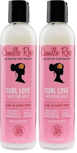 Camille Rose Leave-In Conditioner,Curl Love Moisture Milk – Curly Hair Moisture,Detangler,Frizz Control,8 Fl Oz,(Pack of 2) - Image 1