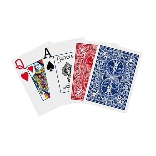 Bicycle Jumbo Index Playing Cards , 2 Pack Large Print Poker Size Deck of Cards for Easy Reading, Family Card Games, and Casino Play thumbnail 6