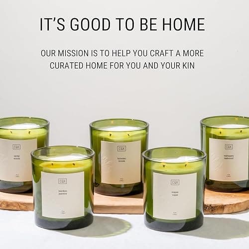 Craft & Kin Lavender Scented Candles | 12oz Premium Lavender Woods Winter Scented Candles for Men and Women | Candles Made with Natural Soy | Nature Collection thumbnail 7