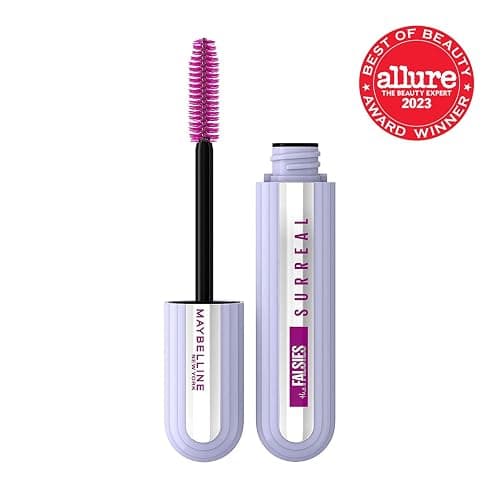 Maybelline The Falsies Surreal Extensions Washable Mascara, Volumizing, Lengthening Mascara Make Up, Blackest Black, 1 Count thumbnail 2