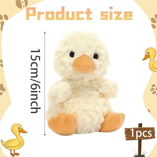 PSFXBM Duck Teddy, Duck Plush Toy, Stuffed Animal Toy, Cute Ducks Soft Plush Animal Doll, Warm Ducks Gifts For Kids, Kids Birthday, Children's Day, Excellent Gift (Yellow) thumbnail 3