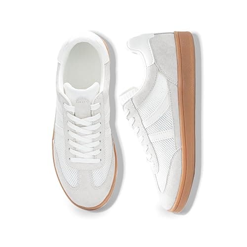 Rosella Carlie Womens Sneakers - Women's Fashion Sneakers with Removable Insole - Stylish and Lightweight Spring Shoes for Women Casual Non-Slip Lace-Up Walking Footwear - Image 1