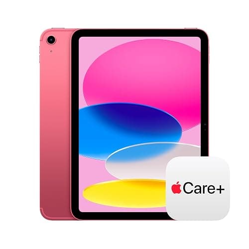 Apple iPad 11-inch: A16 chip, 11-inch Model, Liquid Retina Display, 128GB, Wi-Fi 6 + 5G Cellular, 12MP Front/12MP Back Camera, Touch ID, All-Day Battery Life — Pink with AppleCare+ (2 Years) - Image 1