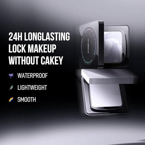 CARSLAN Waterproof Face Pressed Powder Compact, 24H Longlasting Oil Control Pressed Setting Powder Talc-Free Makeup, Shine Free, Poreless, Smooth, 02 for oily skin (0.28Oz) thumbnail 3