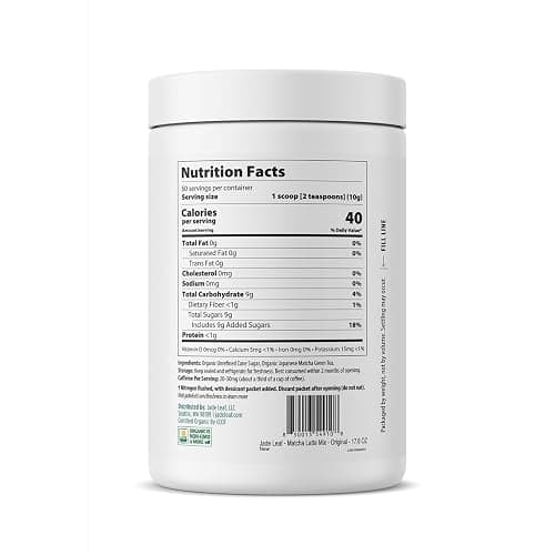 Jade Leaf Matcha Organic Premium Ceremonial Grade Matcha Green Tea Powder - Japanese - Culinary, Ingredient, Ceremonial Barista Teahouse, Latte, Collagen, 17.6 Ounce (Pack of 1), Matcha Latte thumbnail 2