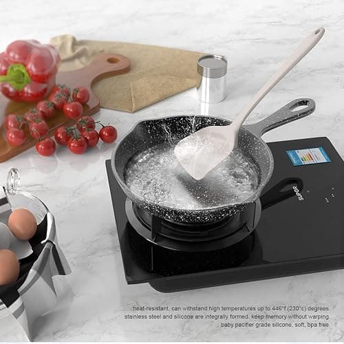 Silicone Cooking Utensils Set - 446°F Heat Resistant Kitchen Utensils,Turner Tongs,Spatula,Spoon,Brush,Whisk,Kitchen Utensil Gadgets Tools Set for Nonstick Cookware,Dishwasher Safe (BPA Free) thumbnail 6