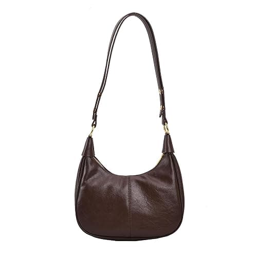 JYG Small Hobo Bags for Women Retro Crescent Shoulder Purse Fall Soft Crossbody Handbag 2025 - Image 1