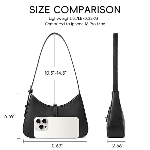 CLUCI Shoulder Bag for Women, Purses for Women, Handbag Hobo Bags Vegan Leather Crossbody Purse with Adjustable Strap thumbnail 4