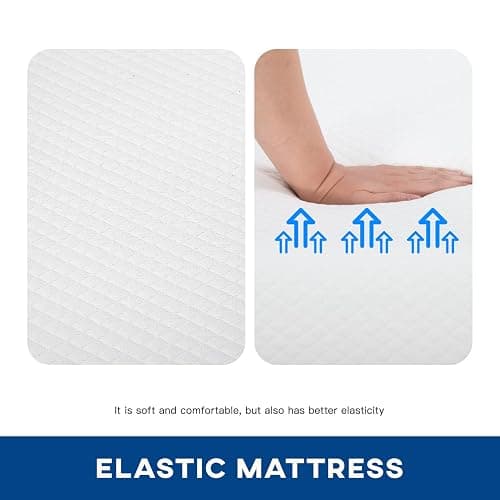 FDW | 10 Inch Full Mattress | Medium Firm | Gel Memory Foam Mattress | White | Bed in a Box, CertiPUR-US Certified | Pressure Relief, Cooling Ventilated Foam | Washable Removable Cover thumbnail 6