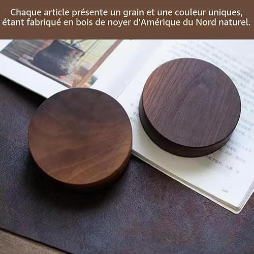 JHEELITE Porte Encens Baton en Bois, Support Brûleur Zen avec Cendres | Bois Massif Naturel, Design Rond Élégant, Pour Amateur Yoga Méditation, Salon Bureau et Cérémonie du Thé thumbnail 5