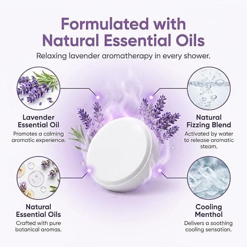 BodyRestore Shower Steamers Aromatherapy, Gifts for Women, Bloom 6 Pack | Birthday Gifts for Women, Men, Mom & Dad, Spa Stress Relief & Relaxation, Self Care, Essential Oil Tablets thumbnail 3