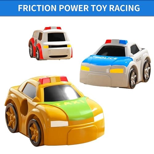 TEMI Kids Race Track Toys with 3 Mini Cars - Puzzle Rail Car Adventure Playset for 3-7 Year Old Boys and Girls thumbnail 6