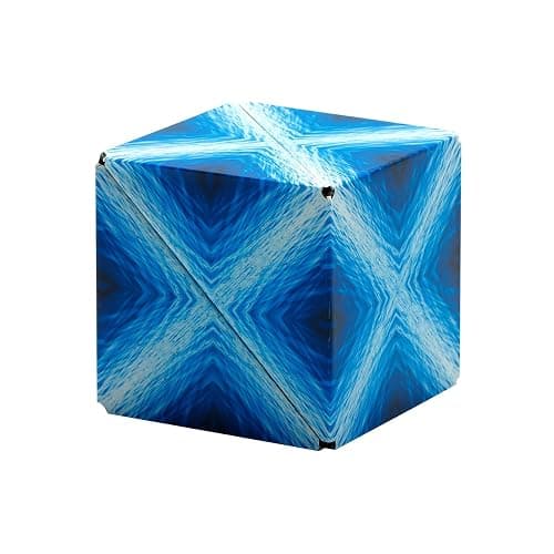 SHASHIBO Shape Shifting Box - Award-Winning Fidget Toy w/ 36 Rare Earth Magnets - Fidget Cube Transforms Into Over 70 Shapes, Sensory Toy Gift for Kids, Teens, and Adults (Blue Planet) thumbnail 4