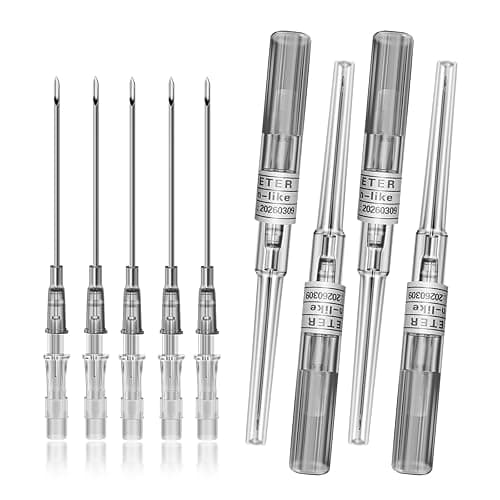 combofix IV Catheter Piercing Needles 50Pcs 16G Catheter Needles Kit for Ear Nose Lip Belly Navel Body Piercing Needles Hollow IV Start Kits Piercing Supplies Tools - Image 1