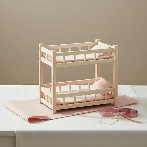 Wooden Doll Bunk Bed For Up To 14" Dolls - Great gift, perfect doll accessory thumbnail 7