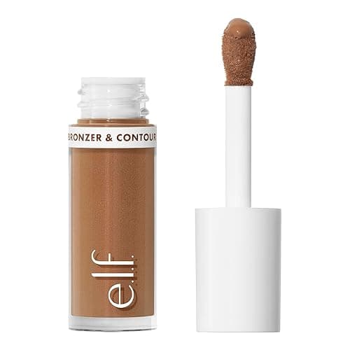 e.l.f. Camo Liquid Bronzer & Contour, Silky Highly Pigmented Formula, Creates a Long-Lasting Bronzed Glow & Natural Look, Vegan & Cruelty-Free, 3 Light - 3 Light - 1 Fl Oz (Pack of 1)