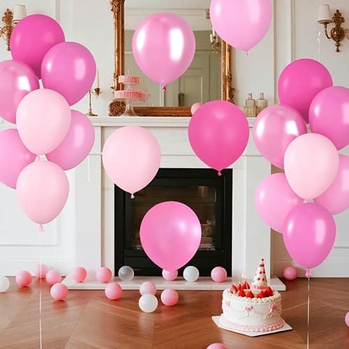 60 Stück Luftballons Rosa, Helium Ballons Matt Metallic Rosa, 12 Zoll Hellrosa Babyrosa Latex Ballons fur Mädchen Frauen Geburtstag Hochzeit JGA Brautparty Baby Shower Party thumbnail 4