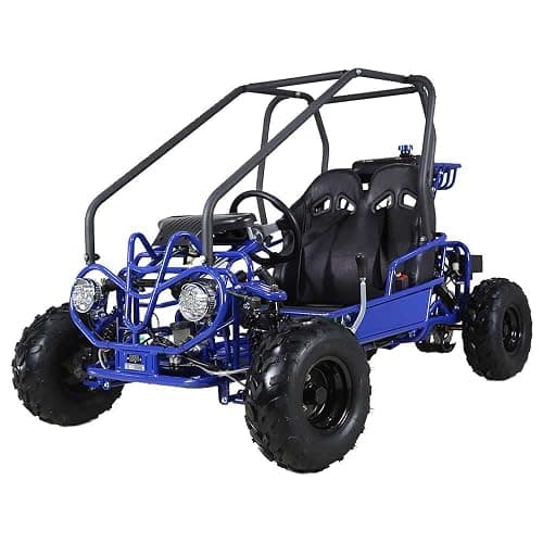 HHH Gokart GK110 Upgraded 125cc Go Kart Gas Fully Automtatic with Reverse Youth Kids 2 Seater 125cc Kart (Black Color) thumbnail 3