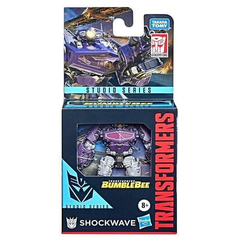 Transformers Toys Studio Series Core Class Bumblebee Shockwave Action Figure - Ages 8 and Up, 3.5-inch | Transformers Studio Series 3.75 Inch Action Figure Core Class Wave 1 - Shockwave - Image 1
