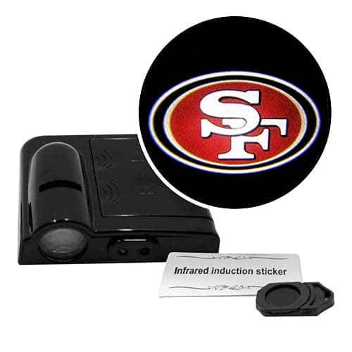 LED Car Door Light - Officially Licensed NFL Wireless Projector - Show Your Team Pride - Battery Powered, Easy Install - Image 1