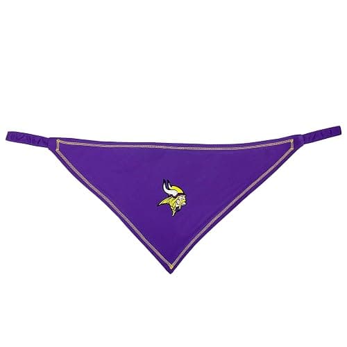 Pets First NFL Minnesota Vikings TIE Bandana, Size Small/Medium. Dog Bandana Scarf Bib for Pet Cat Dog. The Ultimate Game-Day, Party Bandana thumbnail 2