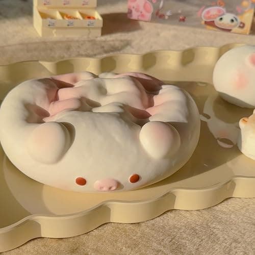 Jumbo Pig Squishy Toy, Slow Rising Soft PU Foam Stress Relief for Adults, Giant Animal Squeeze Fidget for Anxiety, Focus Desk Decor (pi g) thumbnail 9