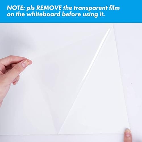 HAMIGAR Whiteboard Sticker for Wall 18" x 79" Dry Erase Board Wallpaper Peel and Stick, White Board Stick on Wall, Contact Paper Adhesive Poster Board Whiteboard with 1 Marker thumbnail 8
