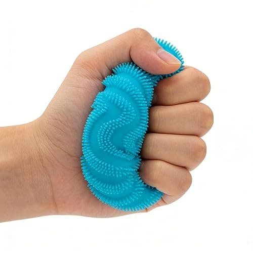 Fuzz Ball Squishy Stress Ball Slow Rising Memory Foam Fidget Squishy Fuzz Balls Adults Anxiety Stress Relief Toys (Blue) thumbnail 7