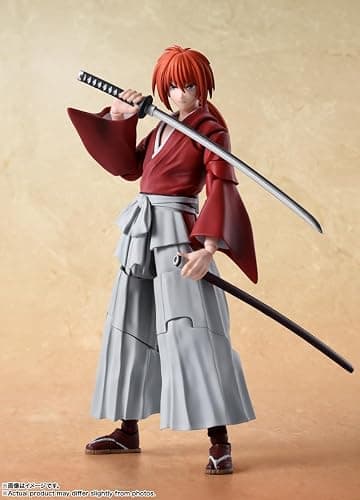 TAMASHII NATIONS - Rurouni Kenshin: Meiji Swordsman Romantic Story - Kenshin Himura, Bandai Spirits S.H.Figuarts Action Figure thumbnail 2