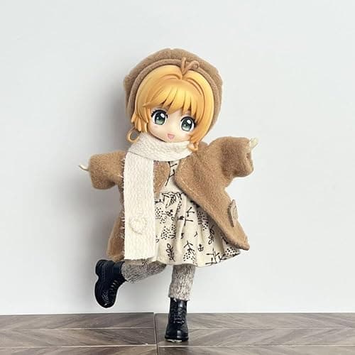 YLQANONG Cardcaptor Kinomot Figures Real Cloth Movable Replaceable Face Cerberu Anime Figure Statues PVC Cardcaptor Anime Action Figurine 14CM thumbnail 5