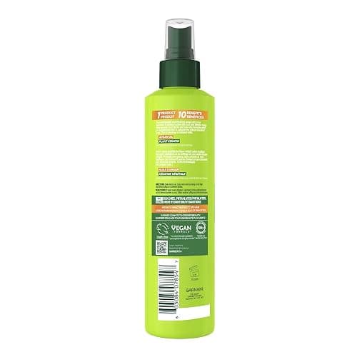 Garnier Fructis 10-In-1 Repairing Leave-In Spray For Frizzy and Dry Hair with Heat Protection, Silicone-Free, 10 immediate benefits, With Argan Oil and Plant Keratin, 239ml thumbnail 7
