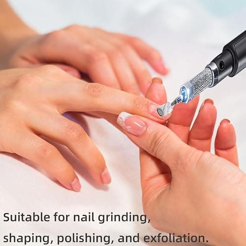 100 Pcs (180 Grit White)Sanding Bands Nail Drill Bit with 0.31in diameter,Nail Drill Bits Extreme Fine Grit Sanding Band,Sanding Belt Upgrade Mandrel Bits,Professional Nail Drill Bit for Acrylic Nails thumbnail 7