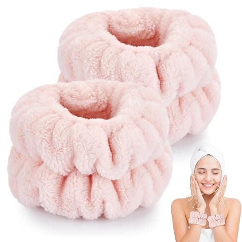 Dorbetar Wrist Bands for Washing Face, Spa Wristbands for Washing Face, Microfiber Wrist Towels for Washing Face, Face Wash Wristbands, Arm Bands for Washing Face for Woman Children - Image 1