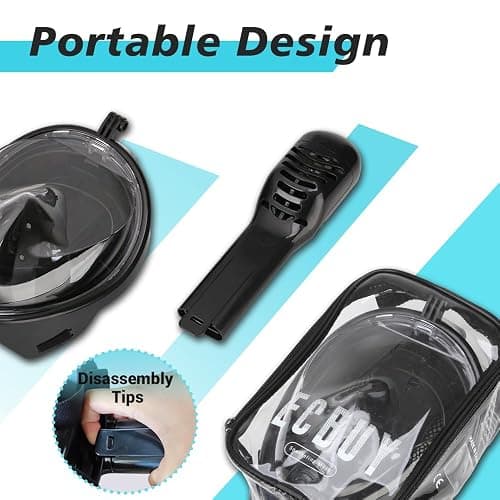 Snorkel Mask Full Face Snorkeling Gear with Anti-Fog and Leakproof Set for Adult and Kids thumbnail 5