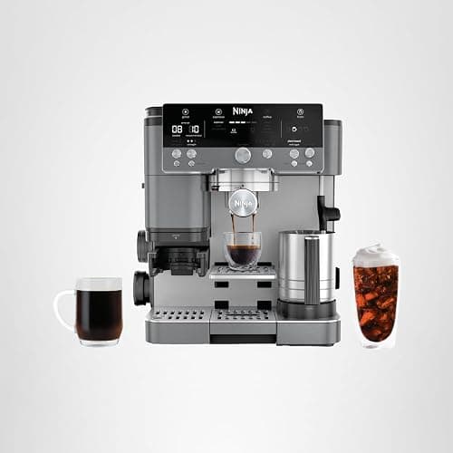 Ninja Luxe Cafe Premier Series, Espresso Machine, Drip Coffee, Rapid Cold Brew, Integrated Grinder, Hands-Free Frother, with Knock Box, Water Filter, Cleaning Tablets, Descaler, ES601GM thumbnail 15