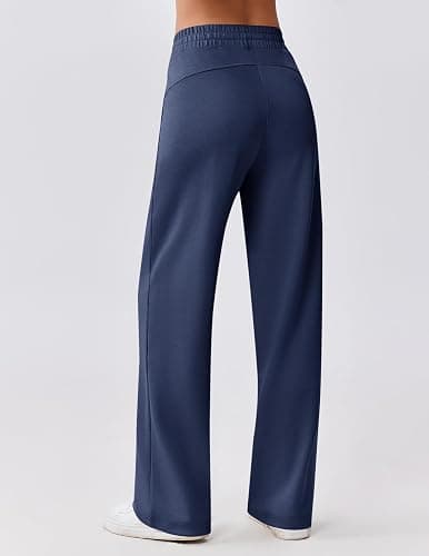 PINSPARK Women's Wide Leg Sweatpants High Waisted Baggy Workout Sweat Pants Comfy Drawstring Athletic Pants with Pockets thumbnail 2