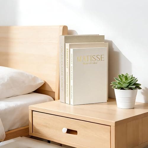 WOPIPAL Set of 3 Decorative Books for Home Decor, Linen Faux Books for Coffee Table, Bookshelf or Mantel, Aesthetic Fake Book Storage Boxes with Magnetic Snap for Photo Organization & Keepsakes Box thumbnail 6