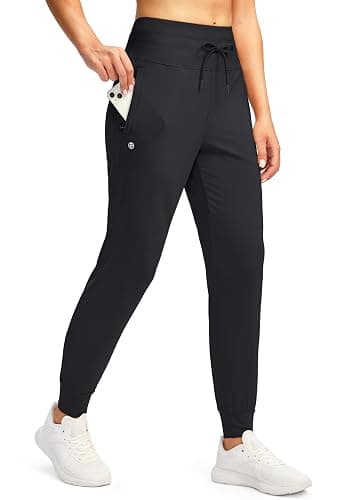 G Gradual Women's Joggers Pants with Zipper Pockets High Waisted Sweatpants Athletic Tapered Pants for Women Lounge Workout - Image 1