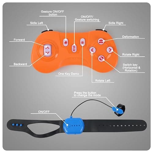 Gesture Sensing RC Stunt Car - Boys Girls Toys Age 6-8-12, 4WD Hand Controlled Remote Control Twist Car with Light & Music,Cool Birthday presents and Ideas Gifts for Kids Age 6 7 8 9 10 11 12 YearsOld thumbnail 9