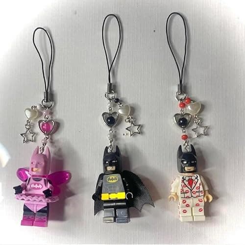 3D Fairy Bat Figure Character Phone Charm Personalized Backpack Accessory Gifts for Him Handmade thumbnail 5