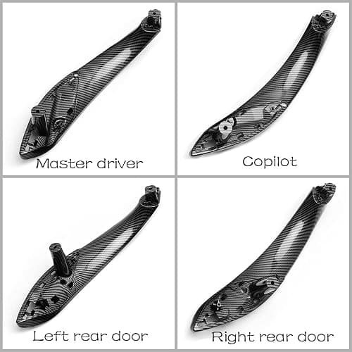 CHUANGHUI Car Door Handle Compatible with BMW 3 Series F30 F31 2013-2018 Interior Door Pull Handles Replace Cover 320i 328i 330i 335i 340i (Carbon Fiber Color) thumbnail 5