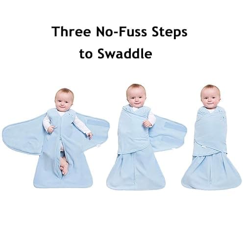 HALO 100% Cotton Sleepsack Swaddle, 3-Way Adjustable Wearable Blanket, TOG 1.5, Sage, Newborn, 0-3 Months thumbnail 7