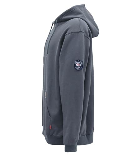 BOCOMAL FR Hoodies Pullover 10.5oz Cotton Fleece Flame Resistant Hooded Sweatshirts thumbnail 2