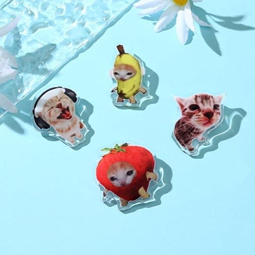 Pins For Backpacks Banana Cat Meme Funny Pins Y2K Aesthetic Pin Cute Bag Lapel Brooch Clip Badges Accessories thumbnail 2